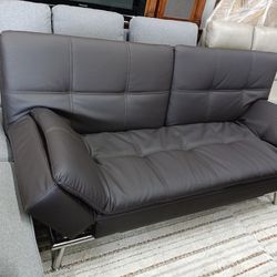 Bonded Leather Couch/ Futon