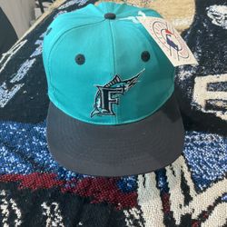 Vintage Florida Miami marlins SnapBack hat nwt annco 
