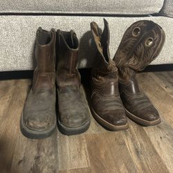 work boots and boots 