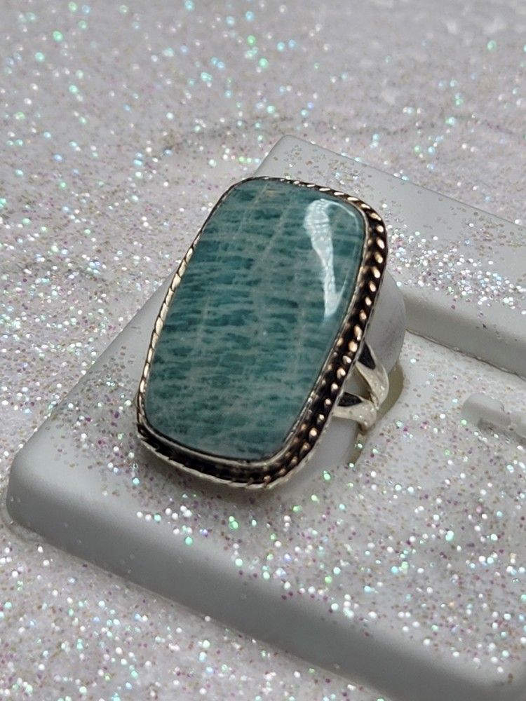 925 sterling silver Agate ring size 7