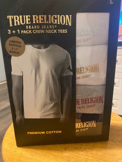 True Religion 4 Pack Crew Neck Tees