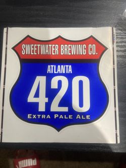 Sweetwater Brewing Company 420 Beer Sticker