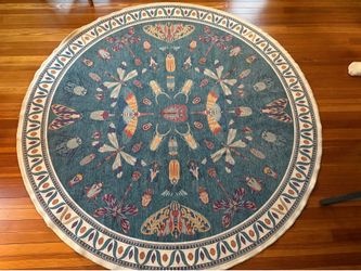 Ruggable Flutterby Teal Rug