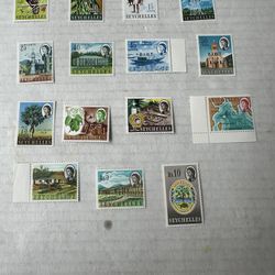 British India Ocean Territory Complete Set Of Stamps 1-15 