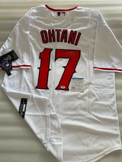 Shohei Ohtani Los Angeles Angels Autographed Signed Nike White Jersey PSA COA Size L