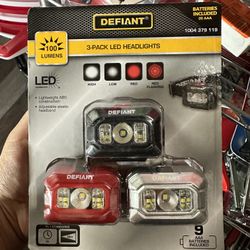 100 Lumens Headlight (3-Pack)