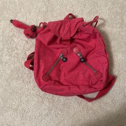 mini kipling pink backpack 
