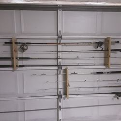 Multiple Rod And Reel Combos.