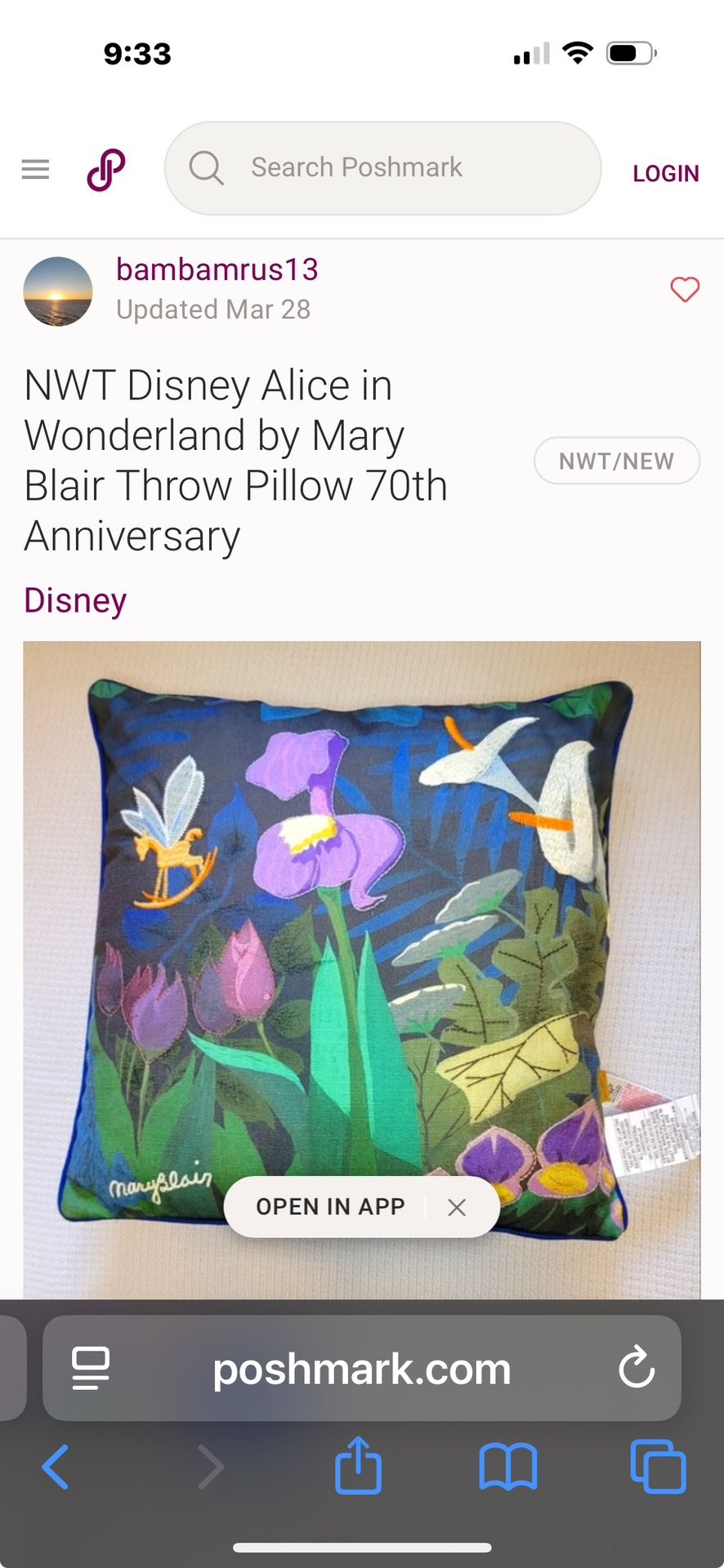 Mary Blair Alice And Wonder Land 70th Anniversary Pillows
