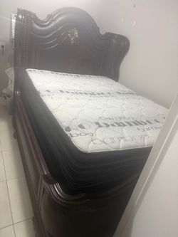 Bed  and mattress