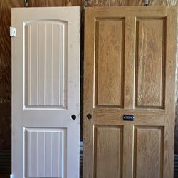 White Door  27 3/4  X. 79. 1/2