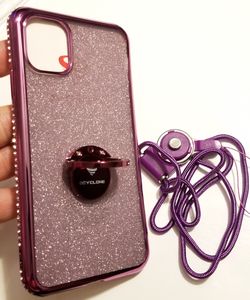 iPhone 11 luxury diamond purple case