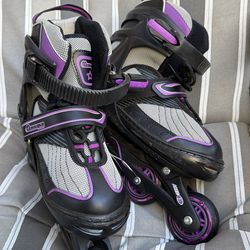 Women’s size 5-8 RollerBlades Black Purple