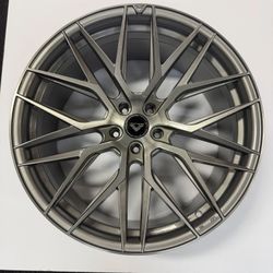 22" Vorsteiner V-FF 107 22x10.5 5x120 +35 Titanium Machine