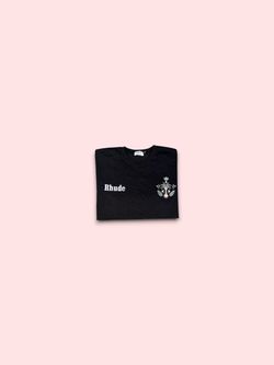 RHUDE Coconut Tree Emblem T-Shirt Black Men’s Size XL