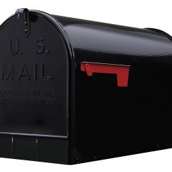 XLarge Post Mount Mailbox - Black -ST200B00