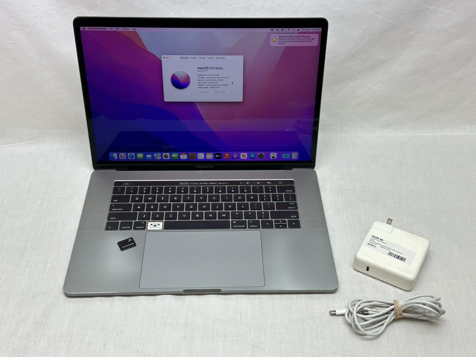 Apple MacBook Pro Retina 15" Core i7 16GB SSD 1TB Gray 2016 Touchbar