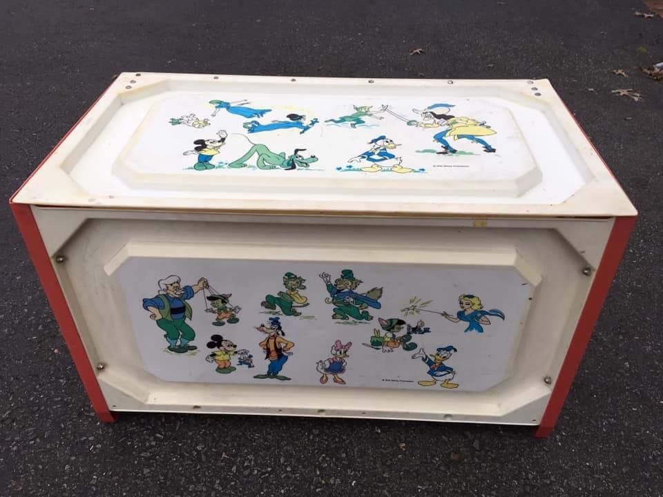 Very Large Vintage Plastic Disney Toy Box