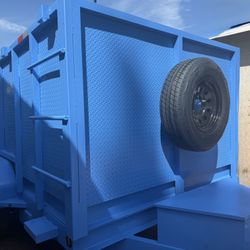 New 8x4x12 Scissor Lift Hydraulic Dump Trailer Fully Loaded 💎