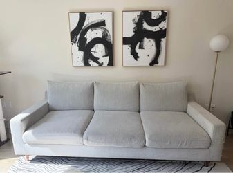 Large Light Gray Sofa