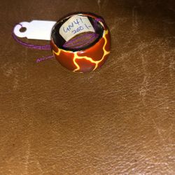Vintage giraffe style wooden ring