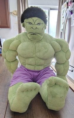 Large Incredible Hulk Plush 24" Marvel Avengers Stuffed Comic 