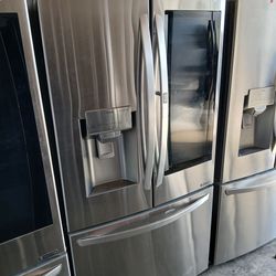 LG THINQ STAINLESS STEEL SMART DOOR IN DOOR INSTAVIEW FRENCH DOOR/ CRAFT ICE