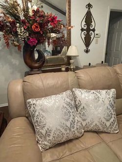 Two decorative pillows