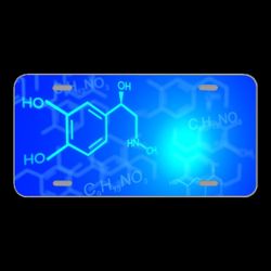 License Plate Novelty Car Front Chemistry Adrenaline