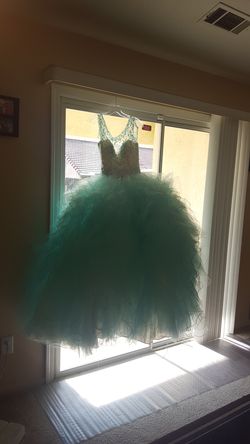 Quinceanera dress-Aqua 200 dollars