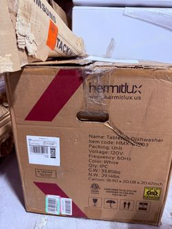 Hermitlux Tabletop Dishwasher White