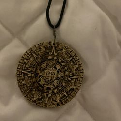 Aztec Calendar Necklace 