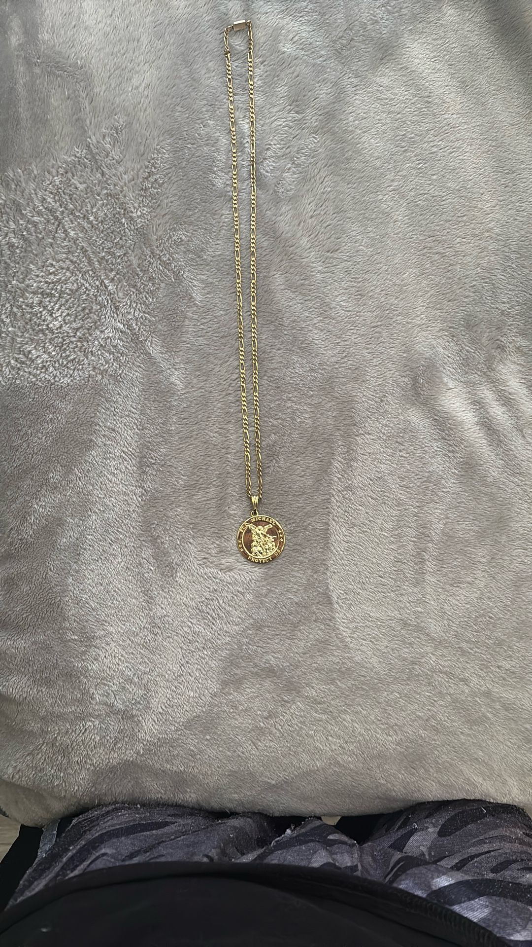 Sr. Michael Pendent Gold Plated