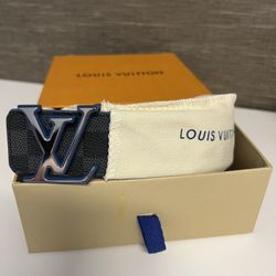 LV Initiales Damier Graphite 40 MM Black/Grey/Blue