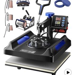 VEVOR 8 in 1 Heat Press Machine 15x15