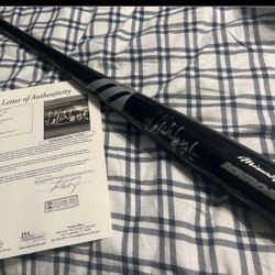 Ichiro Game Issued Bat Signed 