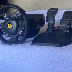 Ferrari Steering Wheel And Pedals 