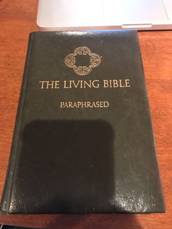The Living Bible Green Padded Cover good condition