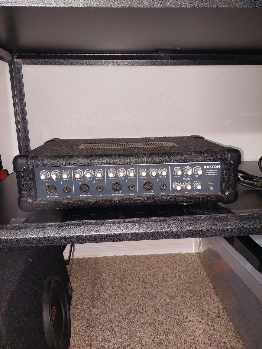 Kustom KPM4080 Powered Mixer 80W MOSFET/4 Channel