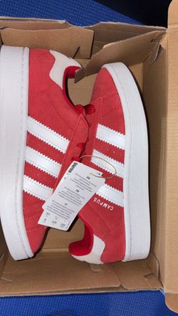 Adidas Campus Sneakers Red Suede 4Y