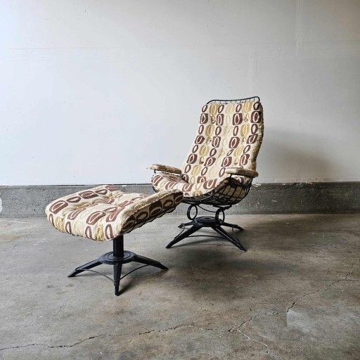 Vintage Mcm Swivel Rocking Chair