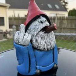 The Naughty Gnome Statue
