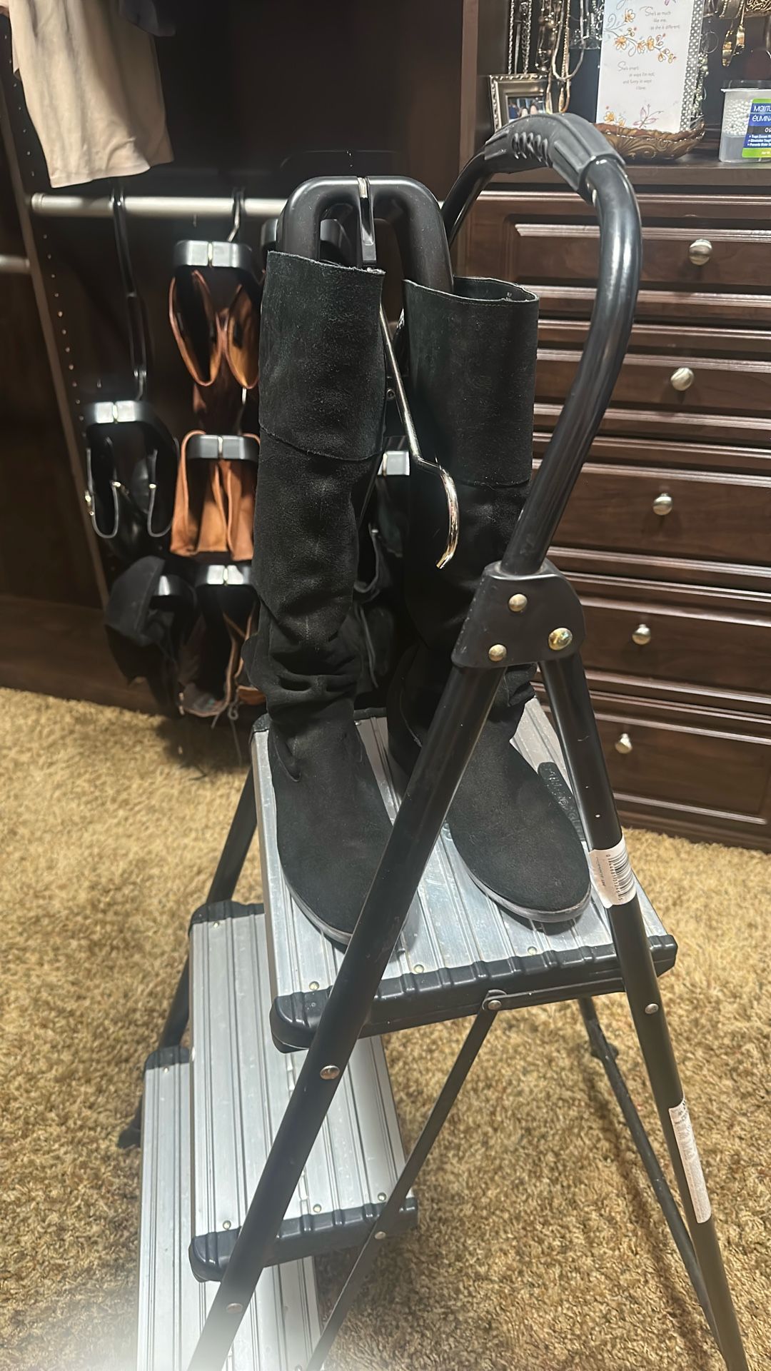 Leather Upper Boots 9.5