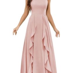 Long Blush Pink Dress, Size 4, BRAND NEW