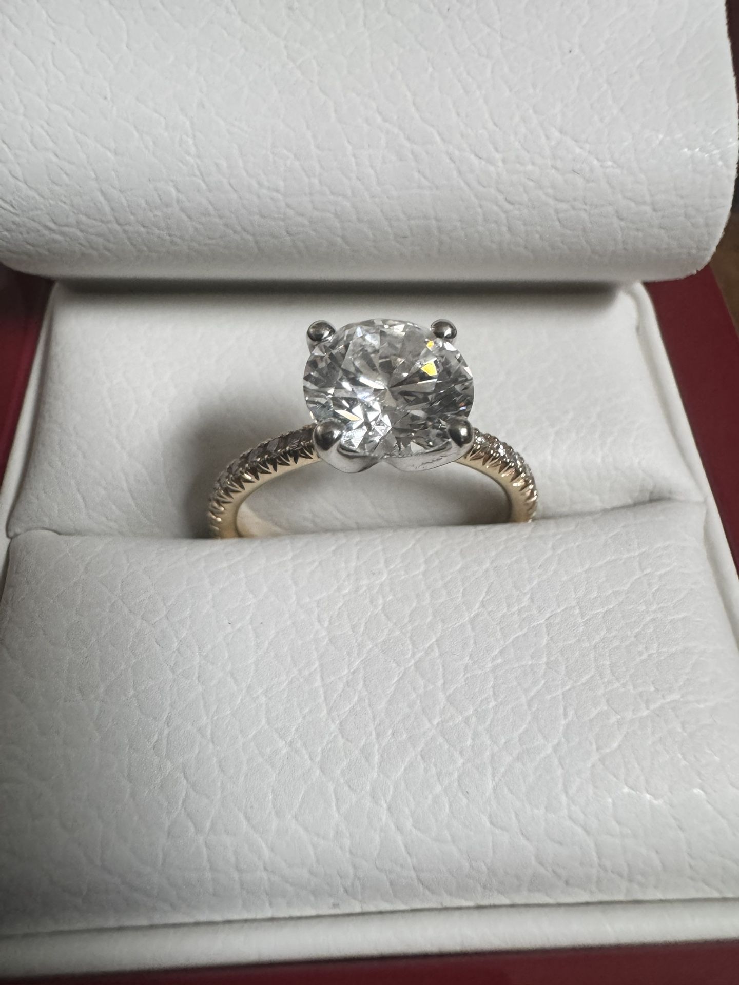 2  Carat Engagement Ring Yellow Gold 14k