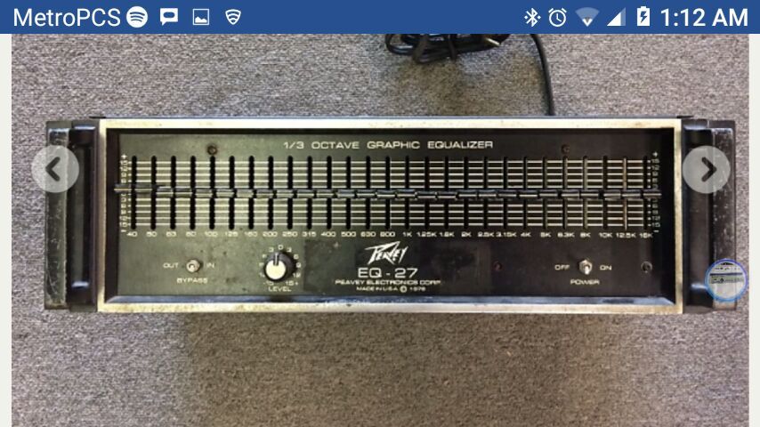 Peavey EQ-27 1/3 Octave Graphic Equalizer