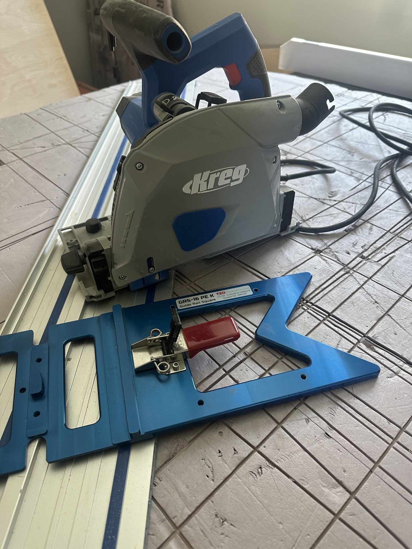 Kreg Track saw With Track And TSO Square