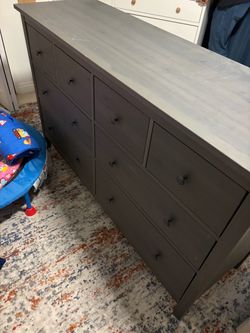 IKEA Hemnes 8-Drawer Dresser Dark Gray