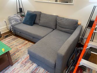 FRIHETEN Sleeper Sectional Couch with Storage