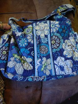 Vera Bradley Blue Flower Purse 